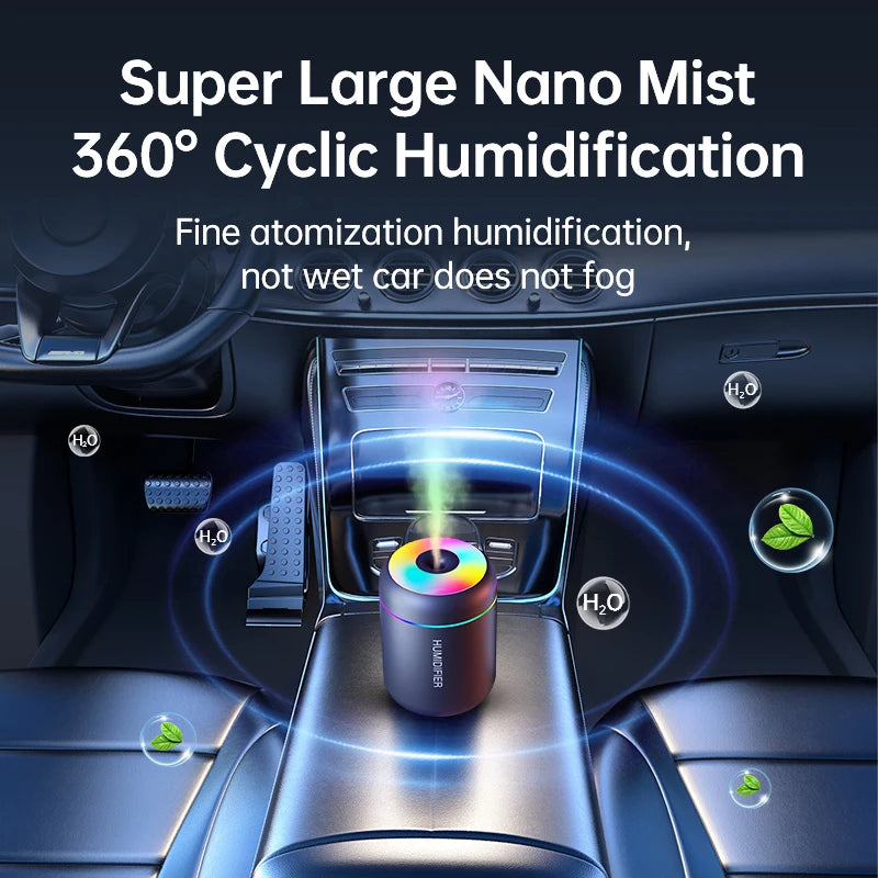 180ml Mini Air Humidifier USB - For Vehicle Storage and Daily Drives