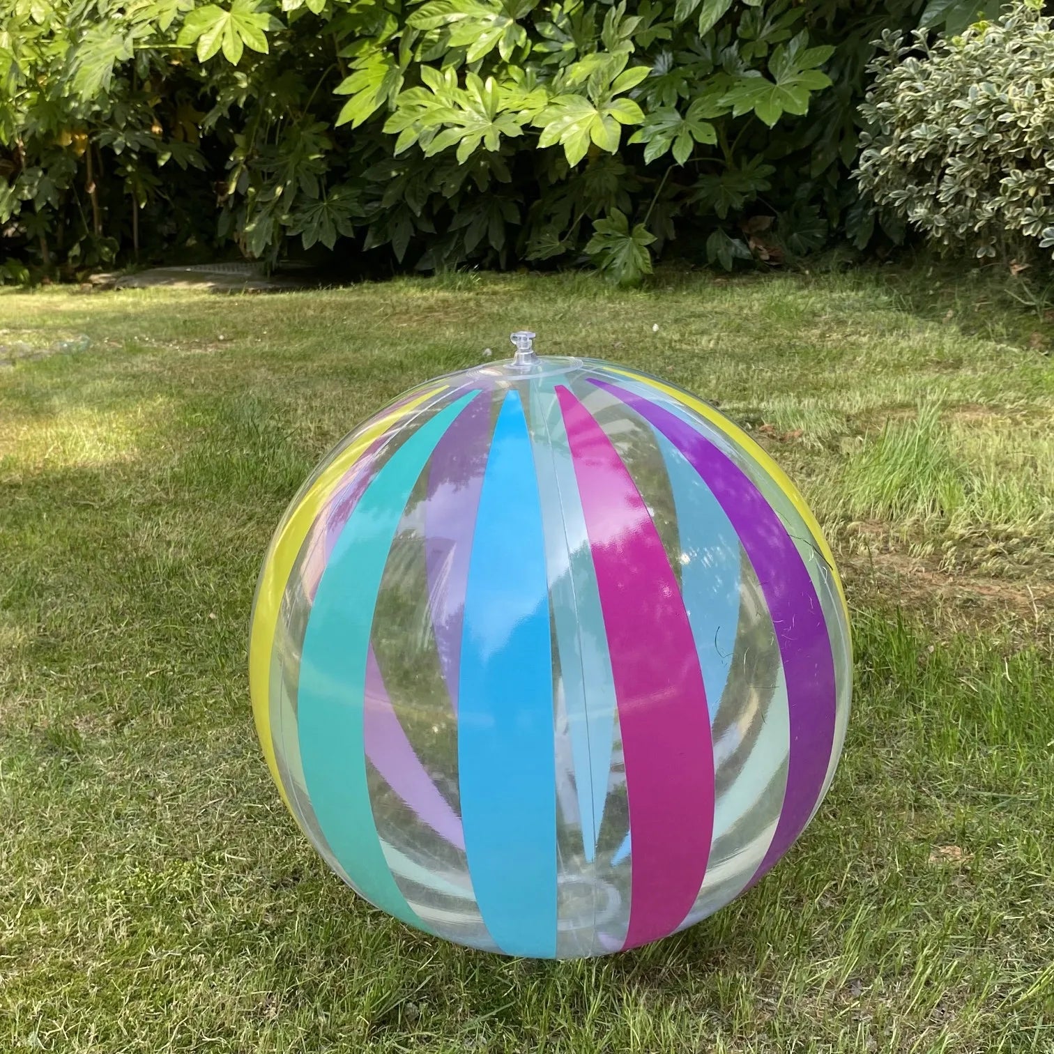 Inflatable Beach Ball - 39 cm Striped or Dot Pool Toy