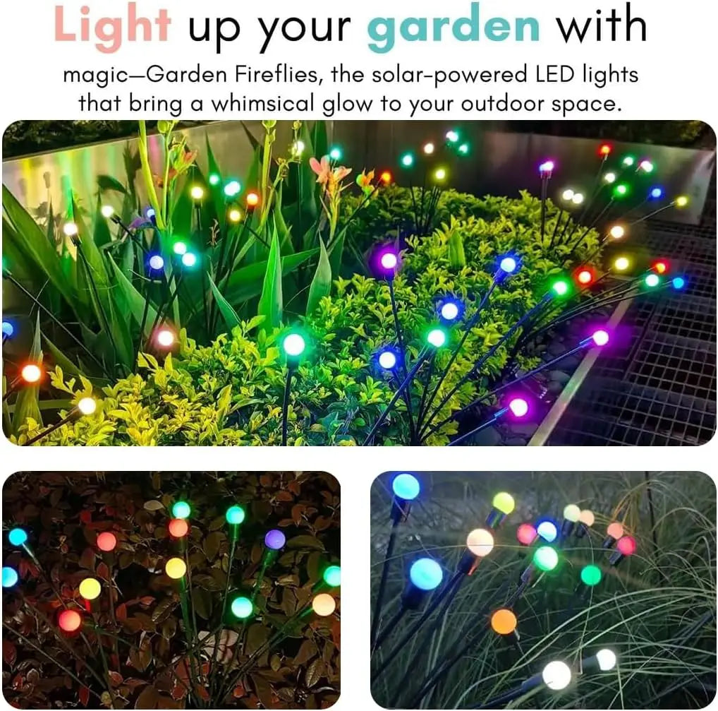 Solar Firefly Garden Lights – Swaying Glow for Yard Pathways