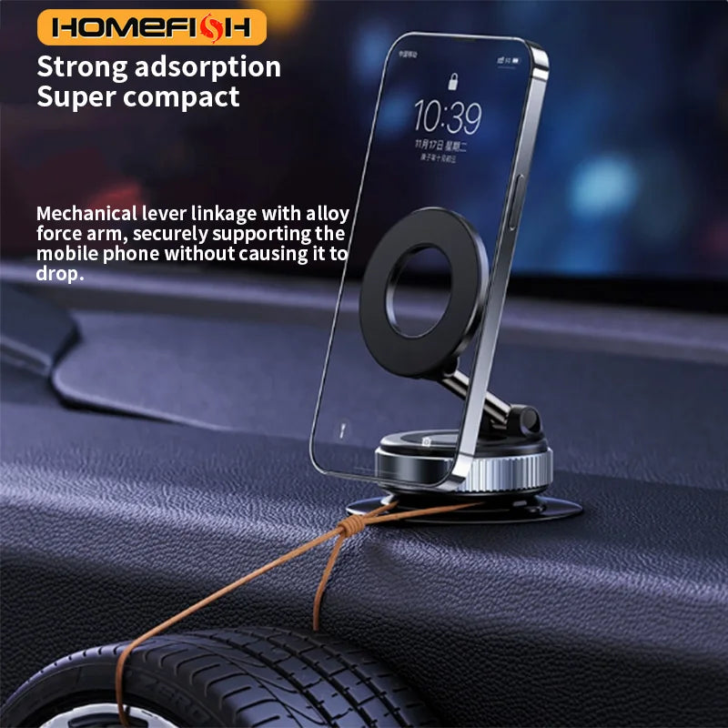 Magnetic Phone Holder – Multi-Surface Car & Desk Mount