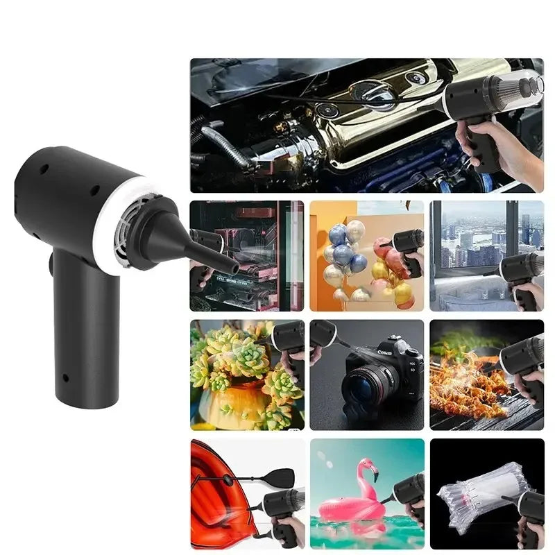 Portable Car Vacuum - USB Cleaning Tool for Vehicle Interiors