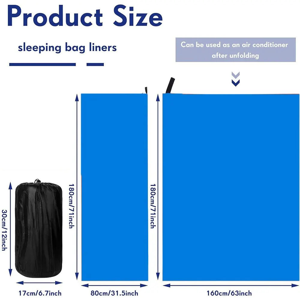 Fleece Sleeping Bag Liner - Lightweight Sheet for Camping