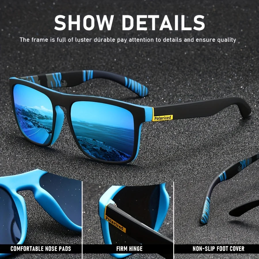 Square Polarized Sunglasses - Driving Eyewear