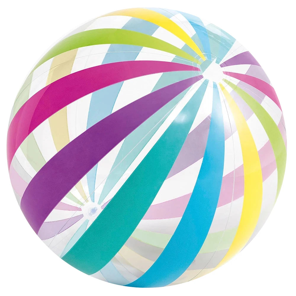 Inflatable Beach Ball - 39 cm Striped or Dot Pool Toy