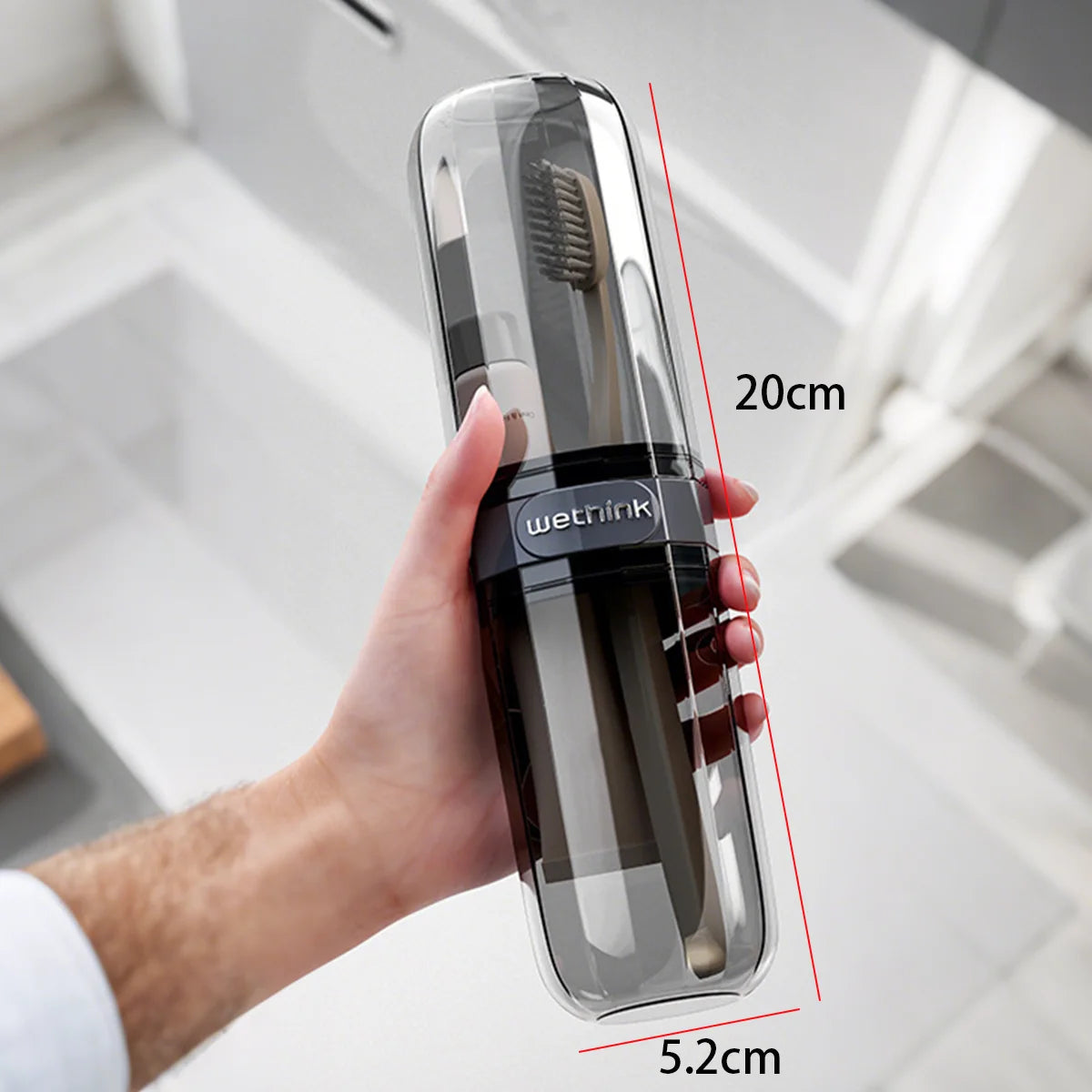 Toothpaste Toothbrush Protect Holder Case - For Travel and Daily Carry