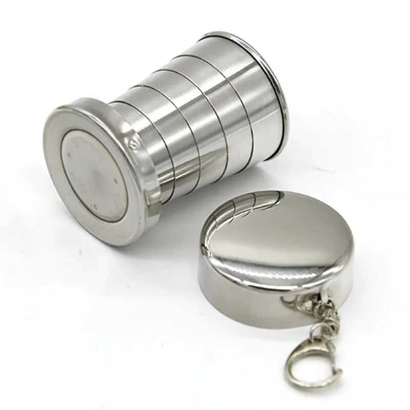 Telescopic Camping Cup - Stainless Steel Cup for Outdoor Drinks