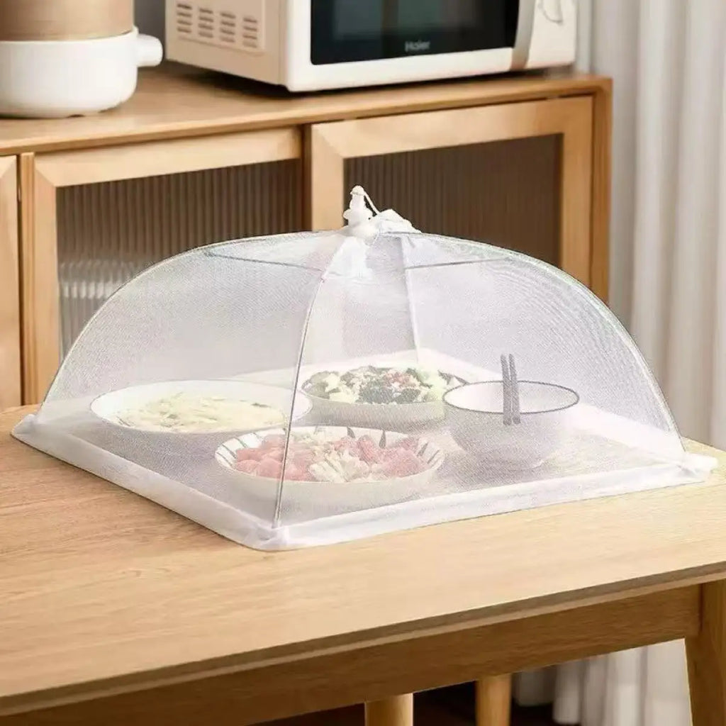 Food Cover Mesh Folding Washable - For Kitchen Storage and Prep