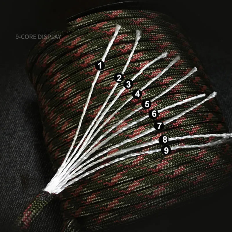 550 Paracord Rope - 4 mm Utility Cord for Camping Gear