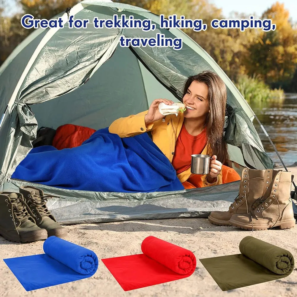 Fleece Sleeping Bag Liner - Lightweight Sheet for Camping