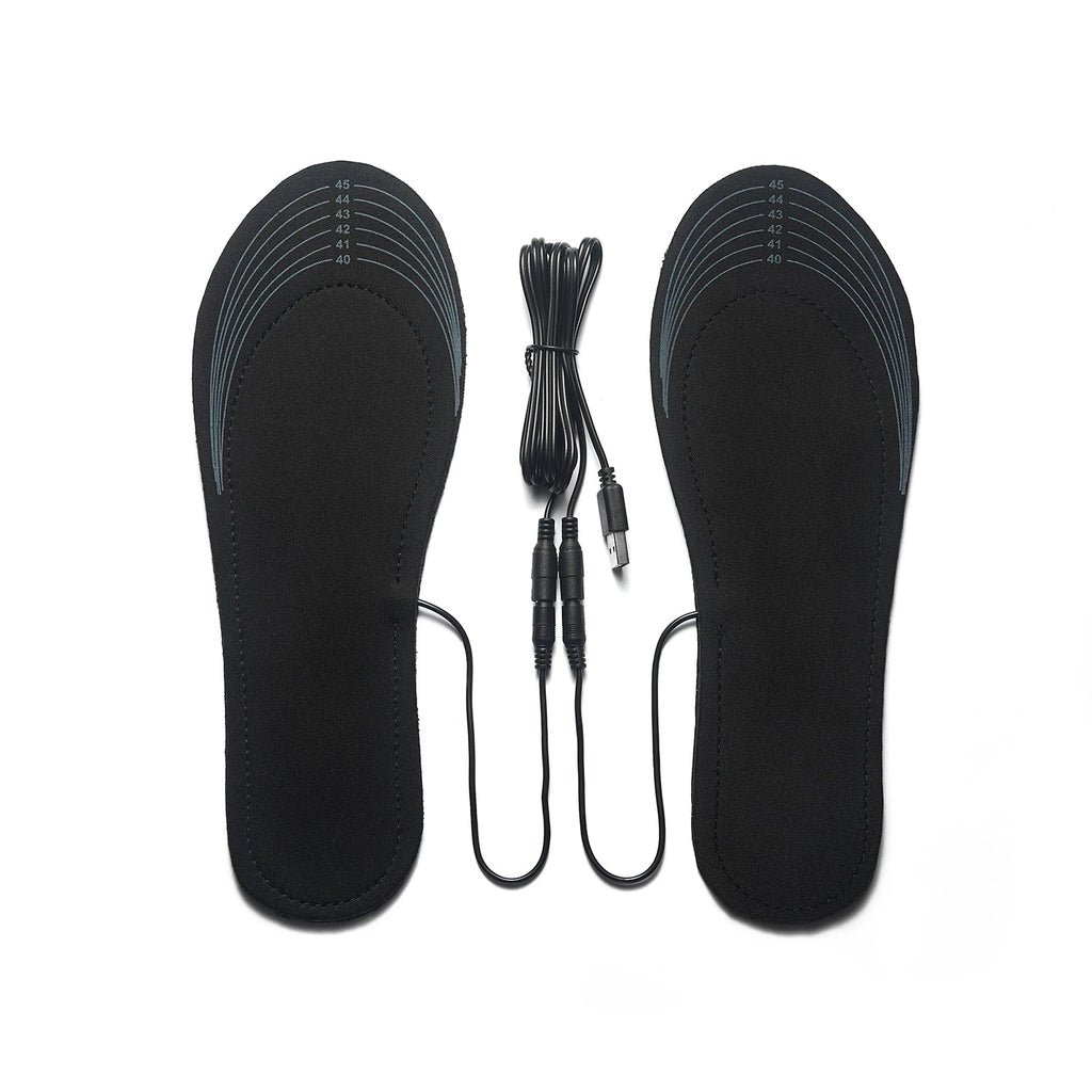 USB Heated Shoe Insoles - Trim-to-Fit Foot Warmer Inserts