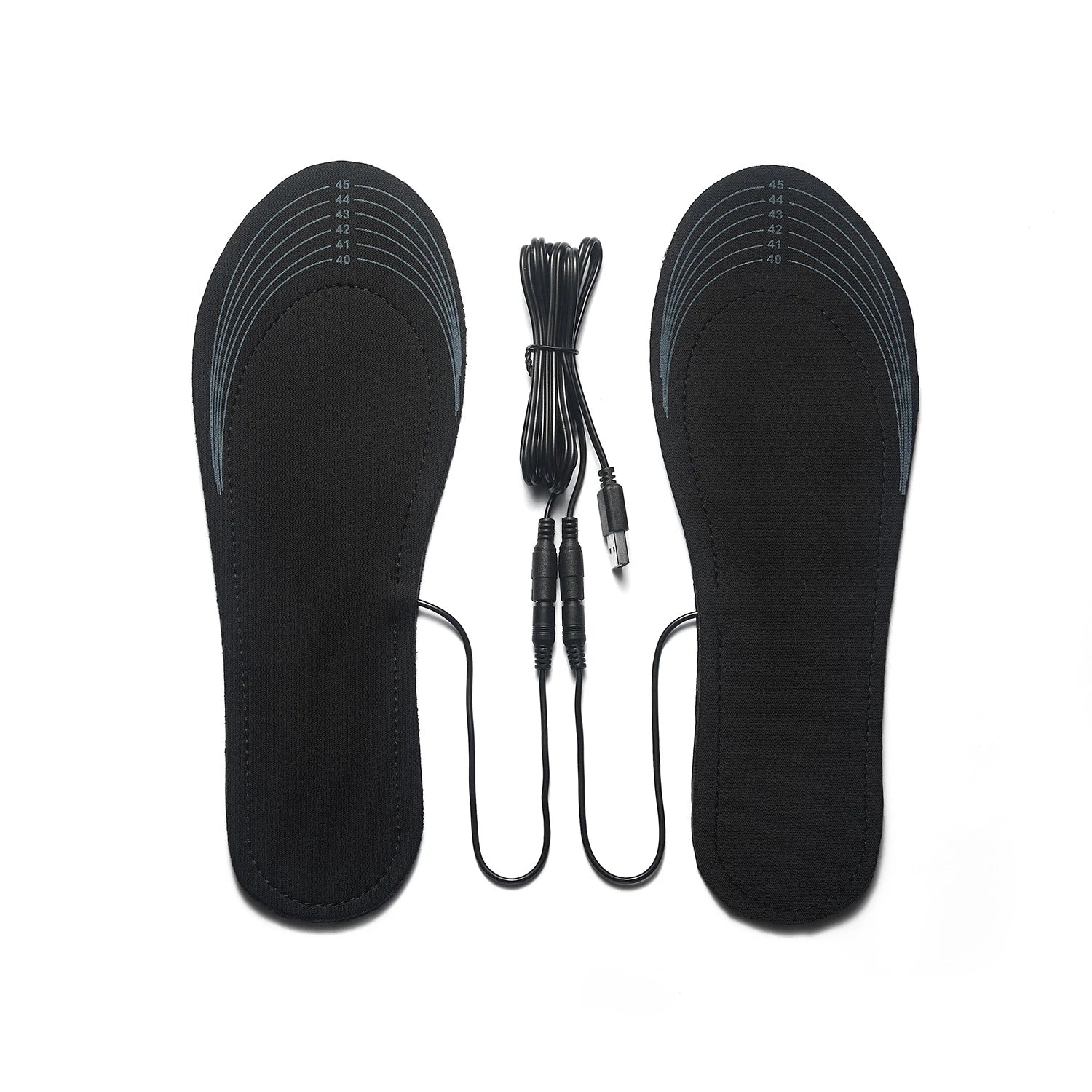USB Heated Shoe Insoles - Trim-to-Fit Foot Warmer Inserts