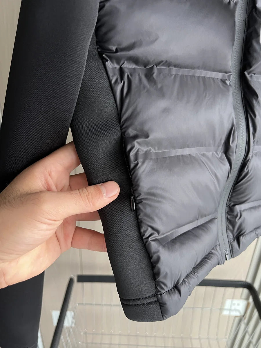 Women's Hooded Winter Jacket - Zippered Long Sleeve Coat