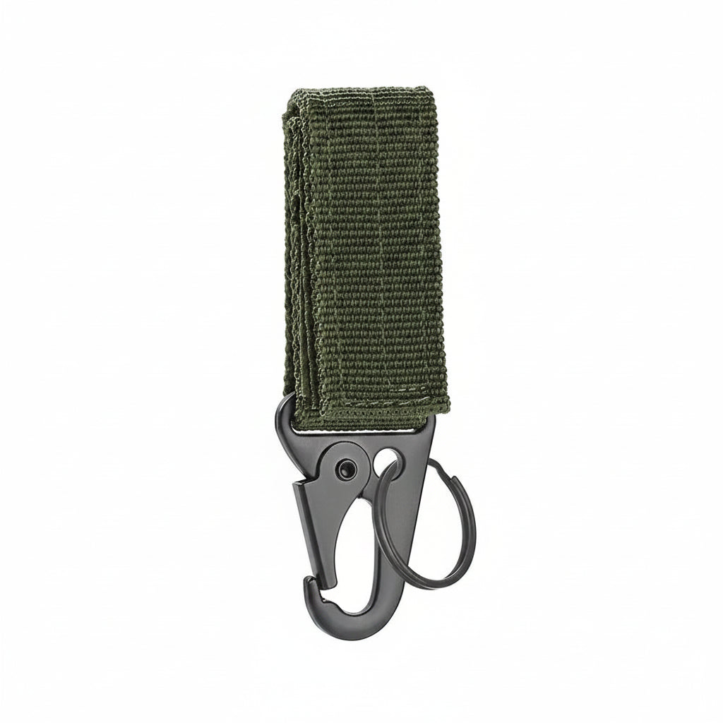 Camping Carabiner Clip - Nylon Webbing Hook for Keys and Gear
