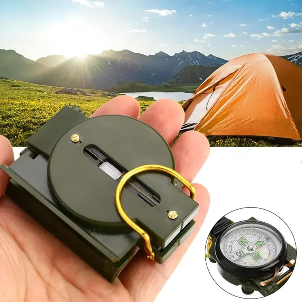 Outdoor Compass - Magnetic Navigation Tool With Sighting Lens