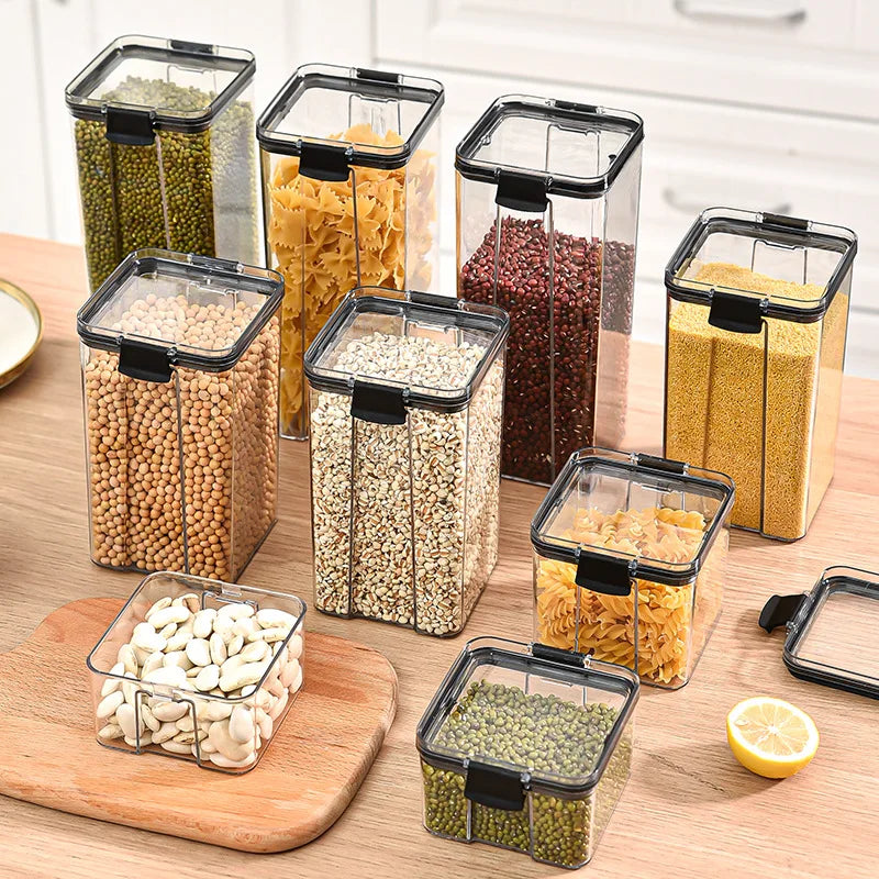Sealed Jars Kitchen Organizer Grain - For Kitchen Storage and Prep