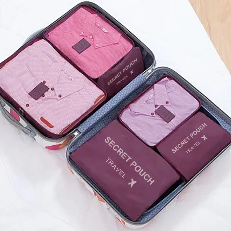 Waterproof Packing Cube Set – 6-Piece Luggage Organization Kit