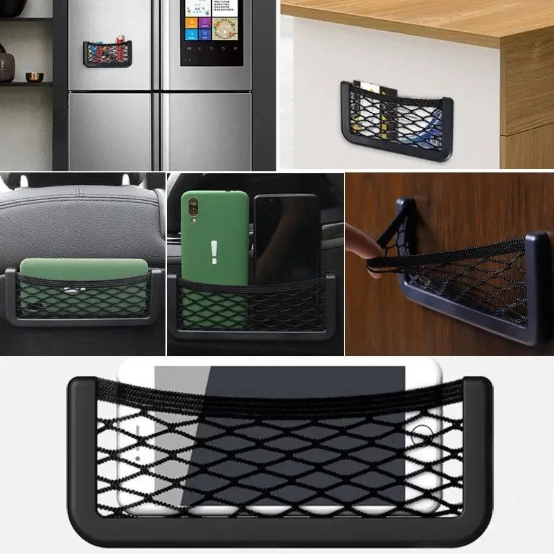 Car Seat Side Mesh Storage Net – Seatback Pocket Organizer