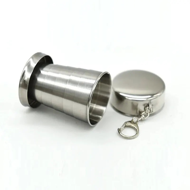 Telescopic Camping Cup - Stainless Steel Cup for Outdoor Drinks