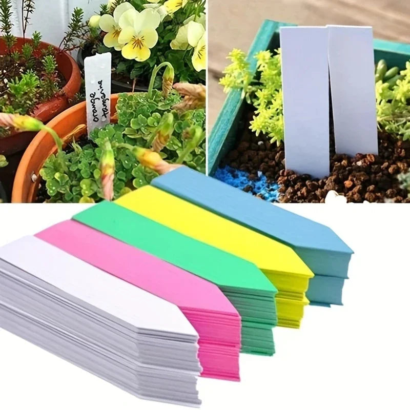 Garden Plant Labels - 100-Piece Plastic Nursery Markers