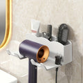 Hair Dryer Storage Rack Perforated - For Bathroom and Home Storage