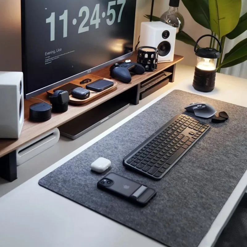 Felt Desk Mat - Large Mouse Pad for Keyboard and Laptop