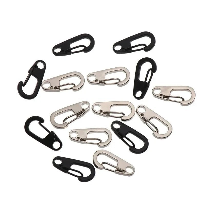 Mini Spring Keychain Clips - Alloy Hanging Buckles for EDC Gear