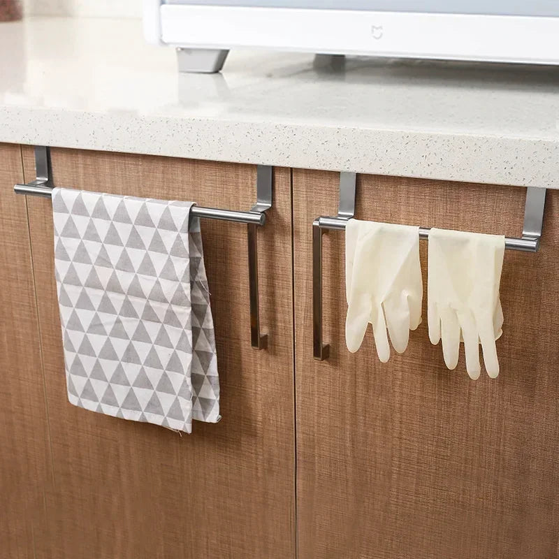Kitchen Cabinet Door Towel Bar - For Kitchen Storage and Prep
