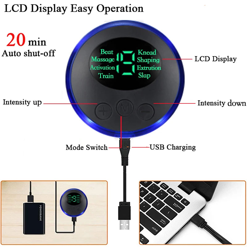 EMS Foot Massager Pad – USB Relaxation Mat with 8 Modes for Home
