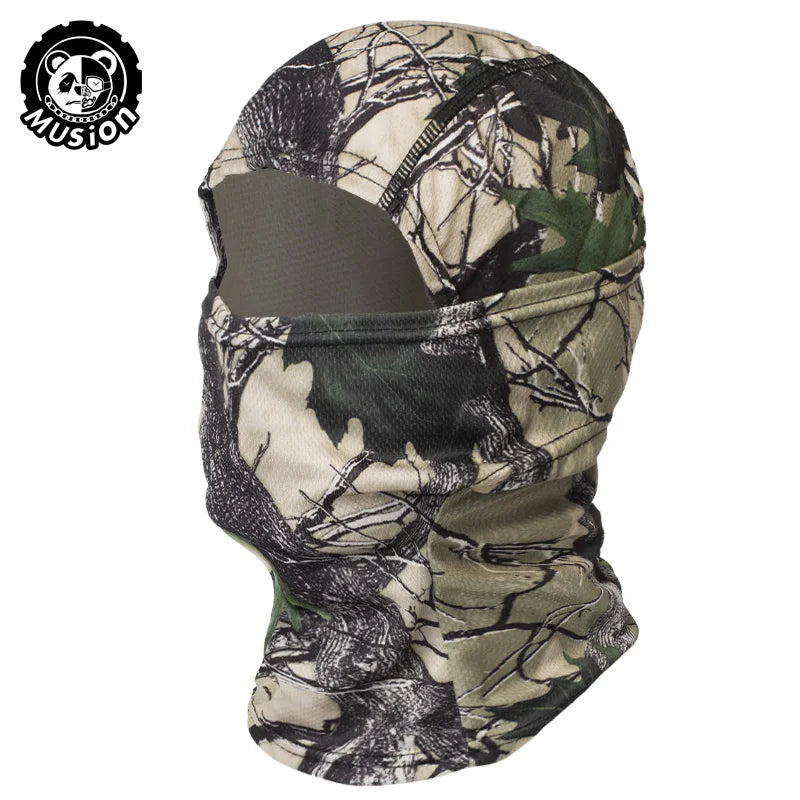 Lightweight Balaclava Face Cover - Outdoor Cycling and Hiking Mask - Winter Forest
