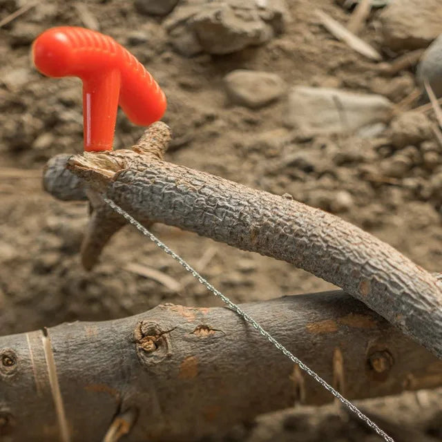 Portable Wire Saw - Manual Cutting Tool for Camping Kits