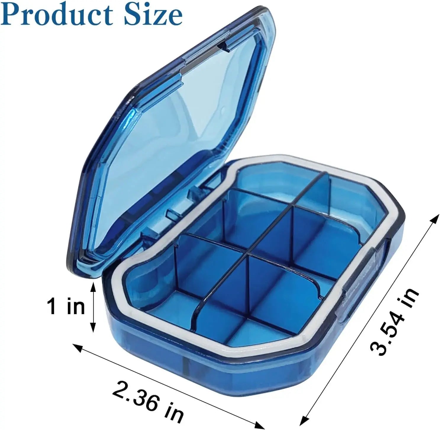 Days Pill Storage Box Mini - For Travel and Daily Carry