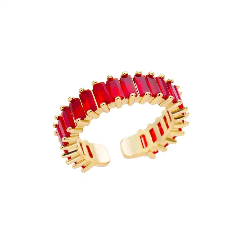 Gold-Color Stainless Steel Ring - Classic Fashion Jewelry - D / Gold Color