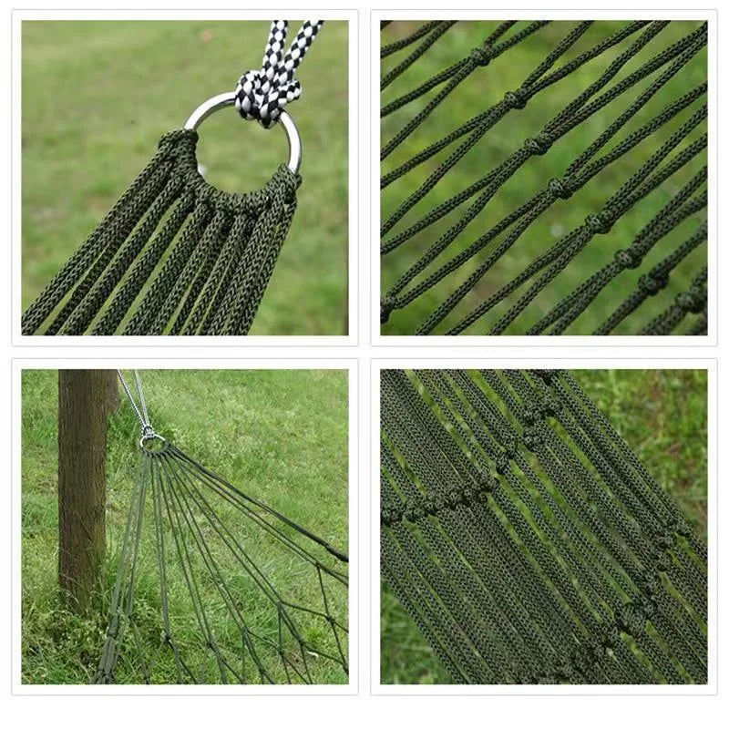 Nylon Camping Hammock - Portable Outdoor Tree Hammock