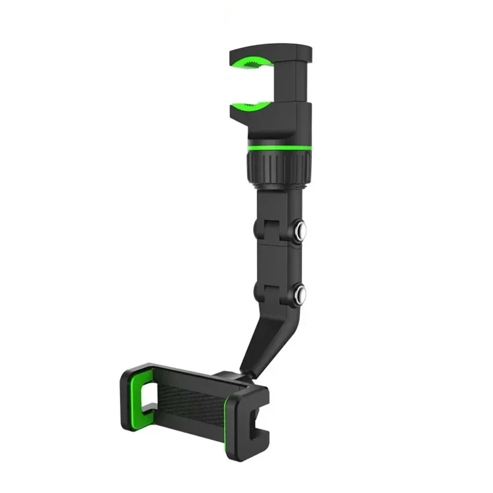 Rearview Mirror Car Phone Holder – Adjustable Clip Mount for All Phones