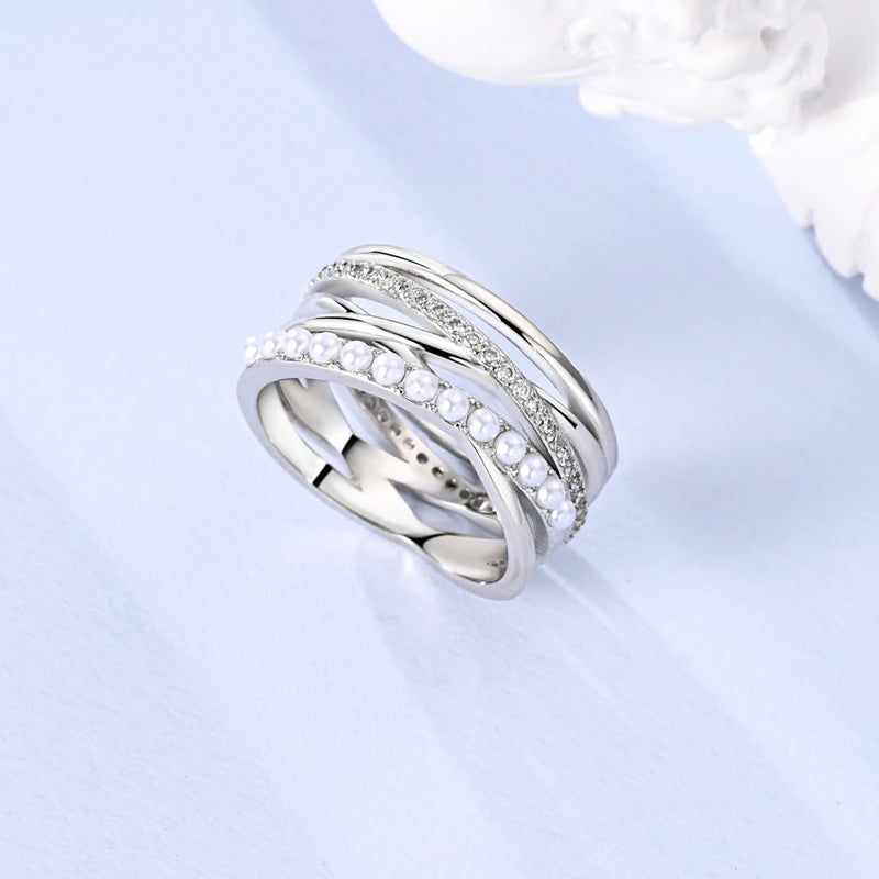 Zircon Geometric Ring - Minimalist Silver-Color Jewelry