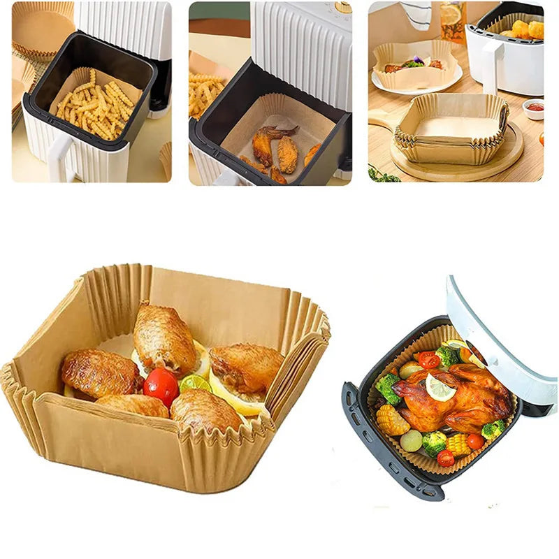 Disposable Air Fryer Paper Oil - For Kitchen Storage and Prep