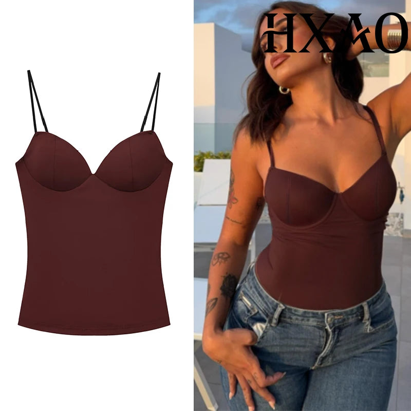 Women's Corset Crop Top - Sleeveless Camisole Bustier