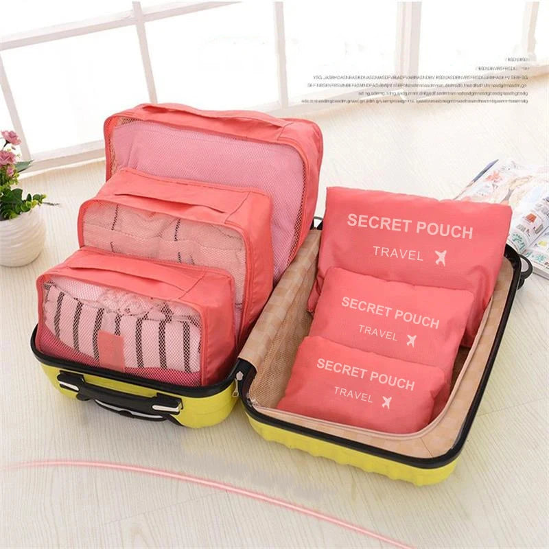 Waterproof Packing Cube Set – 6-Piece Luggage Organization Kit