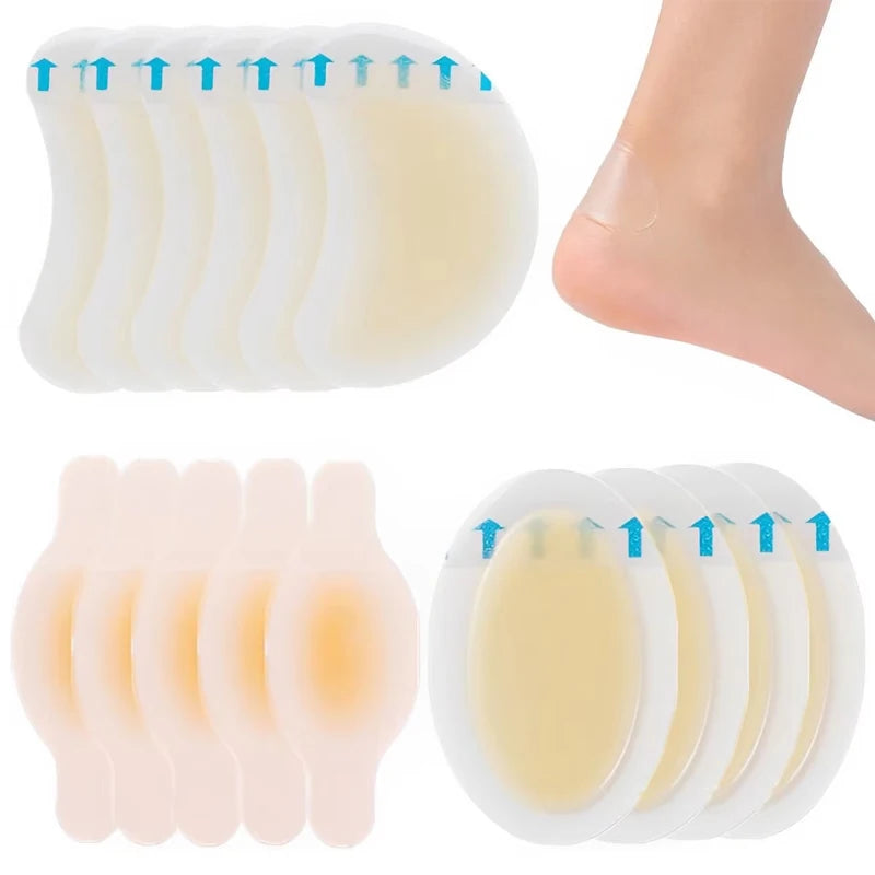 Invisible Heel Grip Patches - 15-Piece Silicone Shoe Liners