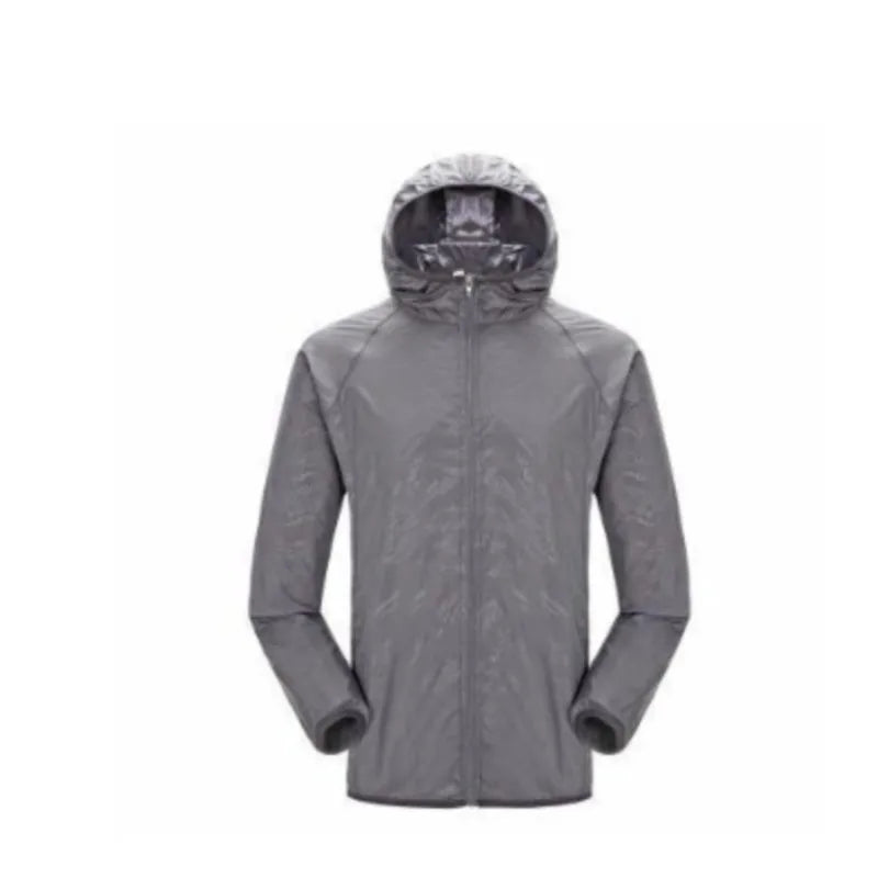 Hiking Windbreaker Jacket - Hooded Coat for Outdoor Layers