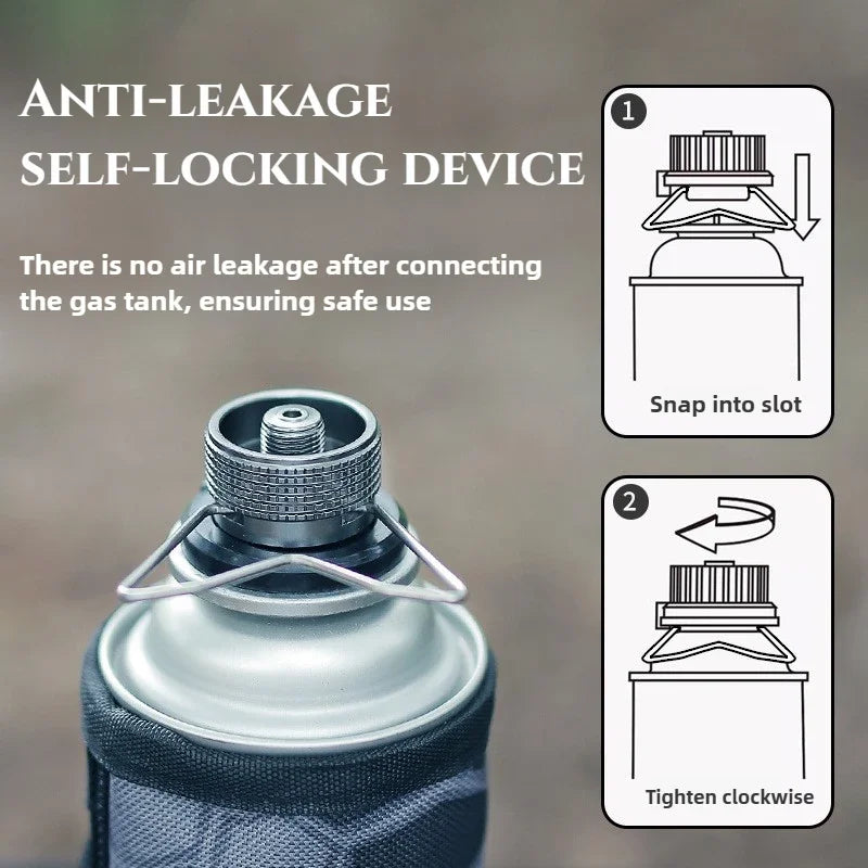 Butane Stove Adapter - Gas Canister Tool for Camping Stoves