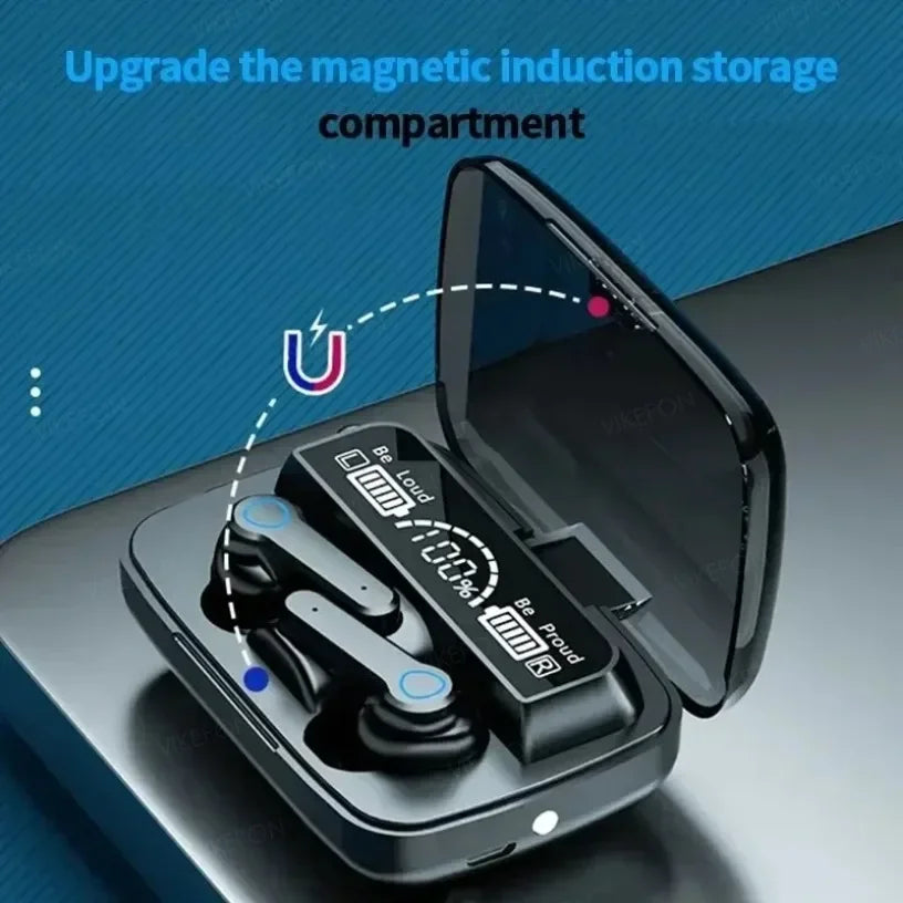 Wireless Earbuds with Digital Display – M19