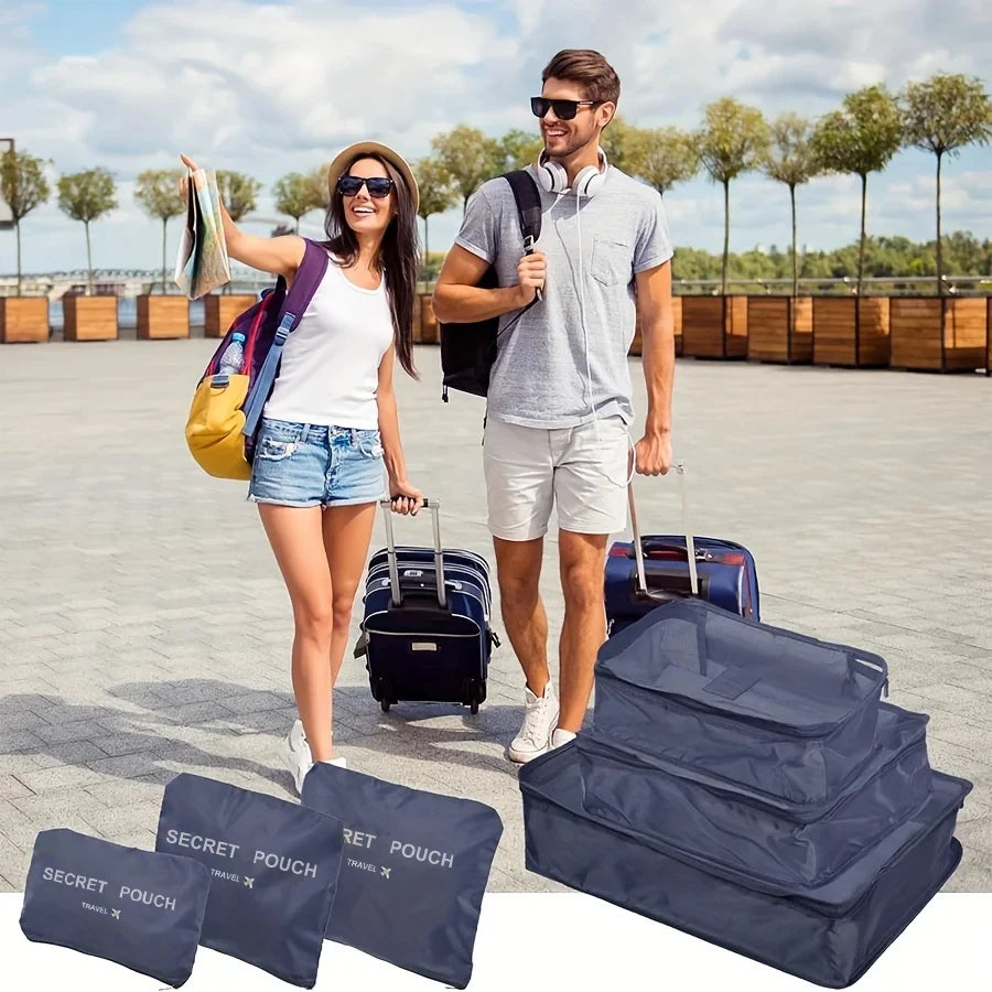 Waterproof Packing Cube Set – 6-Piece Luggage Organization Kit