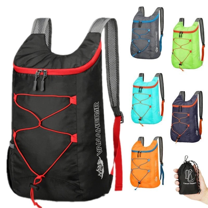 Foldable Travel Backpack - Lightweight Pack for Hiking Trips
