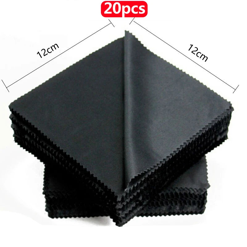 Microfiber Eyewear Cleaning Cloths - Black Lens Cloth Set