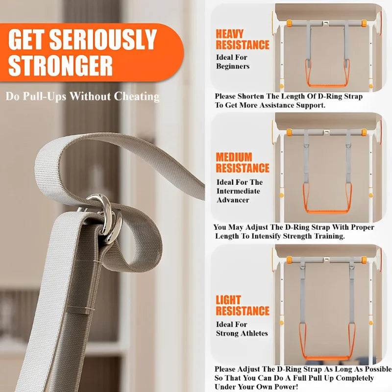 Pull-Up Assistance Bands - Adjustable Chin-Up Training Straps