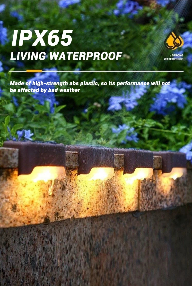 Solar Step Deck Lights – Waterproof Path Lighting for Outdoor Stairs