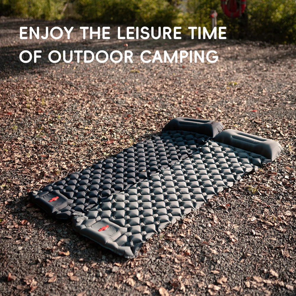 Inflatable Camping Sleeping Pad - Pillow Mat for Outdoor Trips