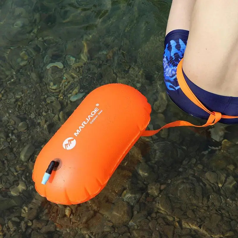 Inflatable Swim Buoy - PVC Open Water Tow Float Bag