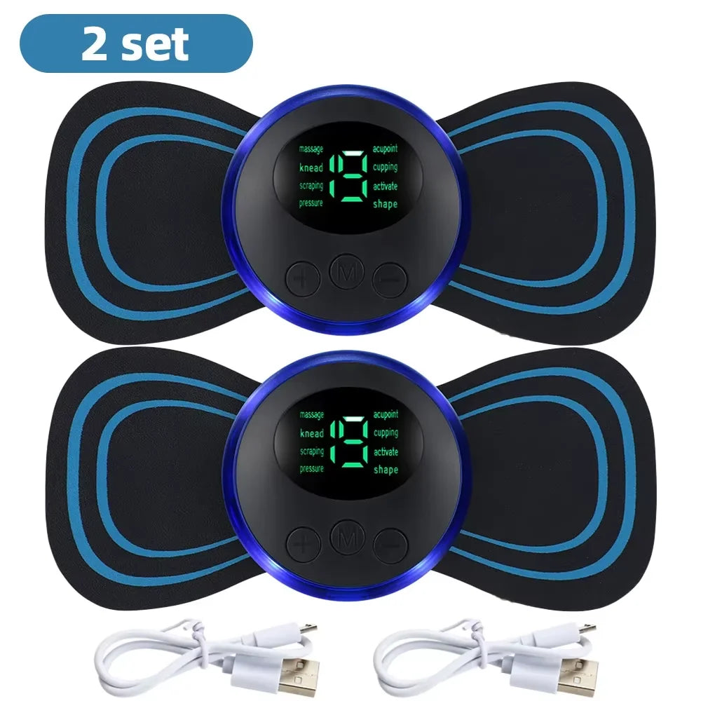 EMS Neck and Body Massager – 8 Modes for Portable Relief at Home